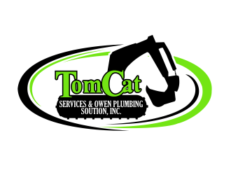 TomCat Services & Owen Plumbing Solutions, Inc. logo design by bosbejo
