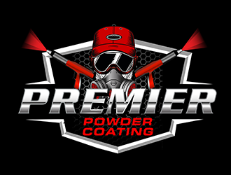 Premier Powder Coating logo design by 3Dlogos