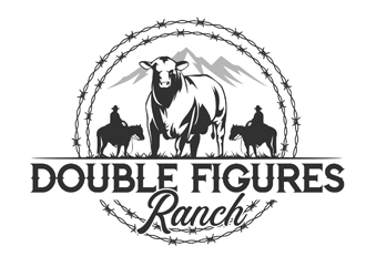 Double Figures Ranch logo design by DreamLogoDesign