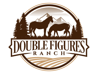 Double Figures Ranch logo design by jaize