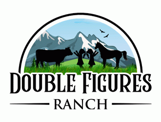 Double Figures Ranch logo design by Bananalicious