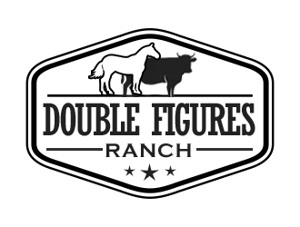 Double Figures Ranch logo design by kunejo