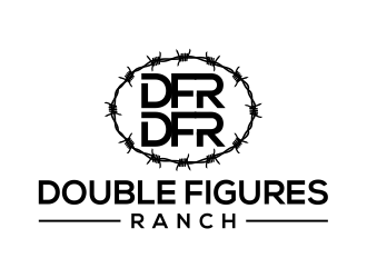 Double Figures Ranch logo design by cintoko