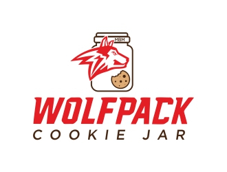 Wolfpack Cookie Jar logo design by dibyo