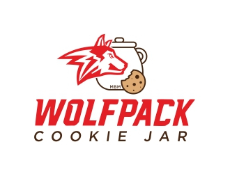 Wolfpack Cookie Jar logo design by dibyo