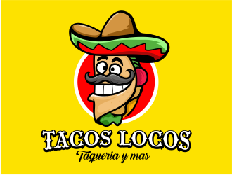 Los Tacos Locos  logo design by 6king