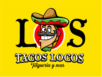 Los Tacos Locos  logo design by 6king