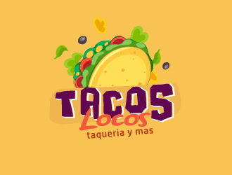 Los Tacos Locos  logo design by fawadyk