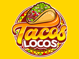 Los Tacos Locos  logo design by Suvendu