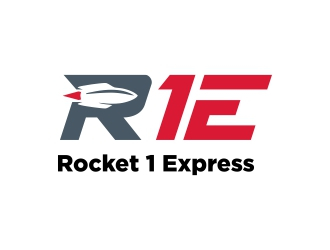 Rocket 1 express  logo design by Ibrahim