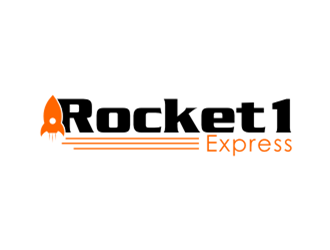 Rocket 1 express  logo design by Raden79