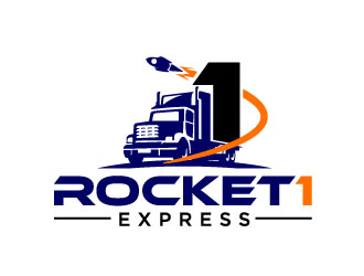 Rocket 1 express  logo design by bezalel