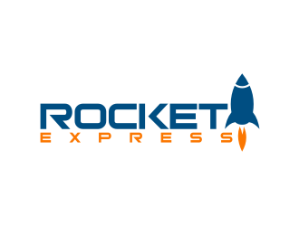 Rocket 1 express  logo design by rief
