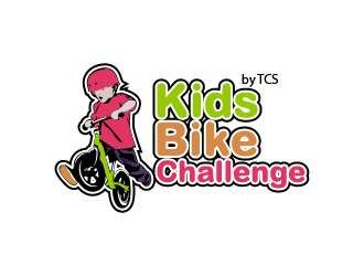 Kids Bike Challenge by TCS                (by TCS small and superscript) logo design by chumberarto