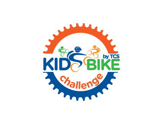 Kids Bike Challenge by TCS                (by TCS small and superscript) logo design by Erasedink