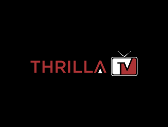 Thrilla TV logo design by oke2angconcept