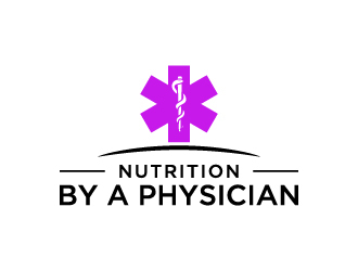 Nutrition by a Physician logo design by wongndeso