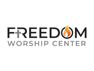 Freedom Worship Center logo design by pixalrahul