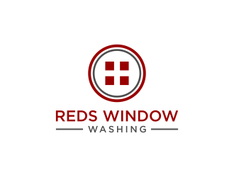Reds Window Washing logo design by p0peye