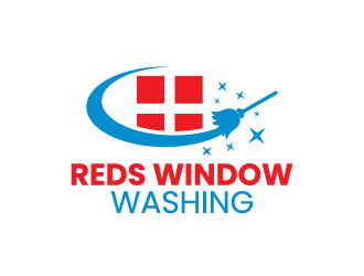 Reds Window Washing logo design by aryamaity