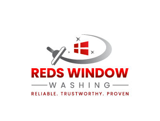 Reds Window Washing logo design by aryamaity