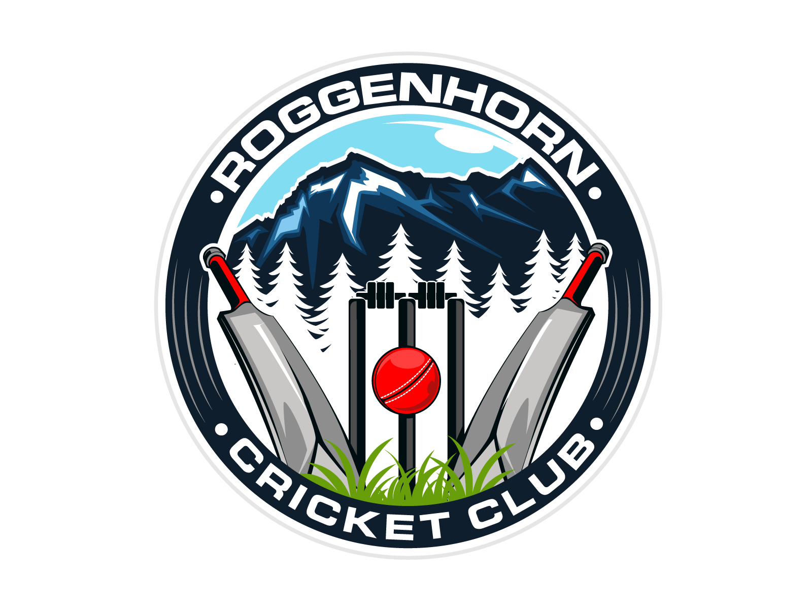 Roggenhorn Cricket Club Logo Design Freelancelogodesign Com