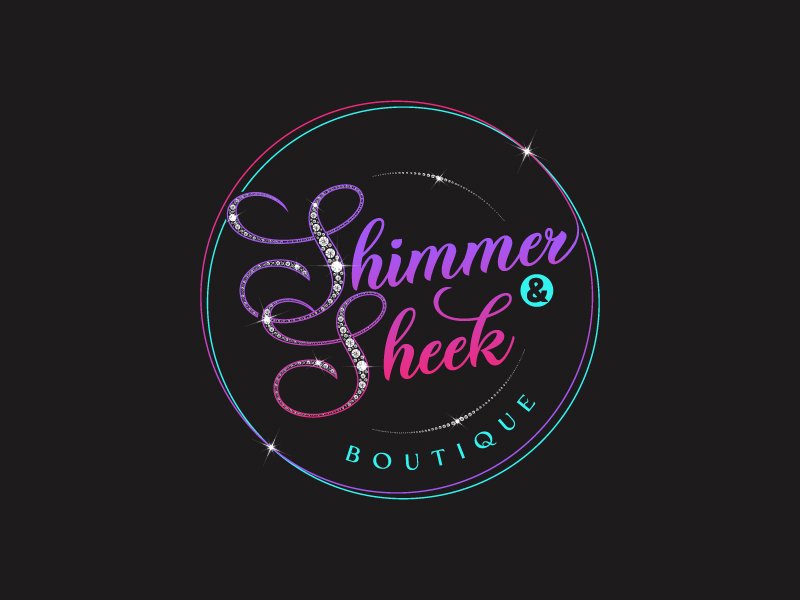 Shimmer & Sheek Boutique logo design by MUSANG