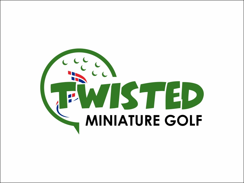 Twisted Mini Golf Logo Design