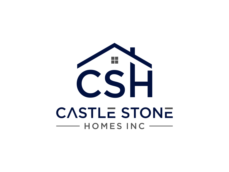 Company is called Castle Stone Homes Inc .. we build homes in calgary canada logo design by haidar