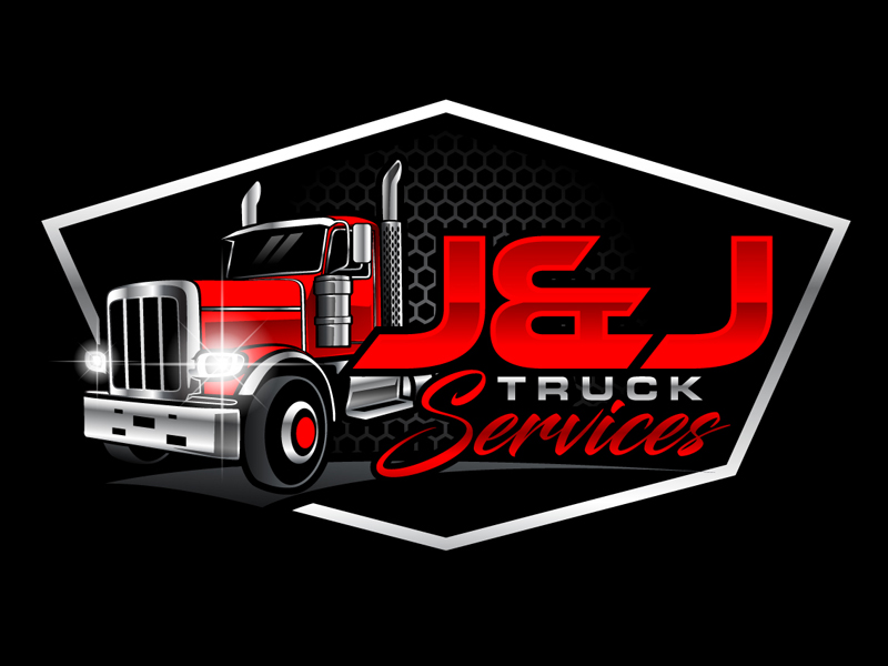J&J Truck Services logo design by DreamLogoDesign
