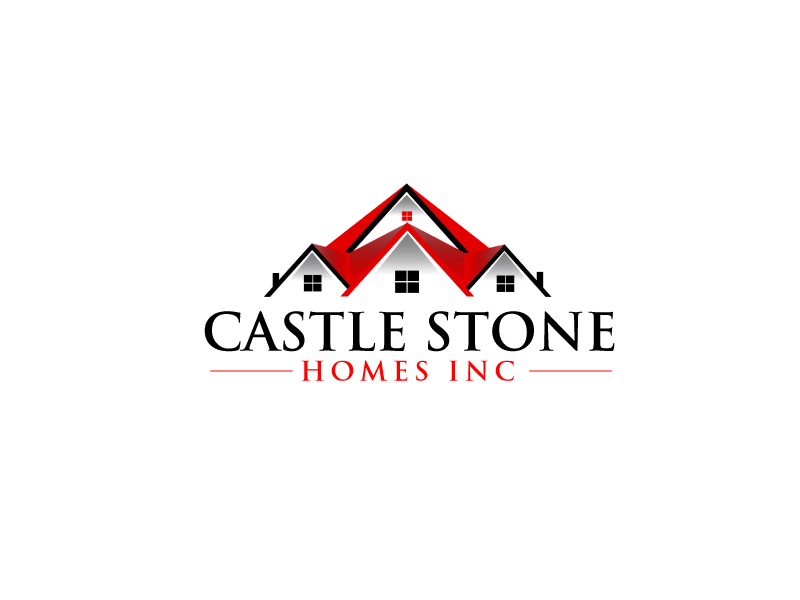 Company is called Castle Stone Homes Inc .. we build homes in calgary canada logo design by ElonStark