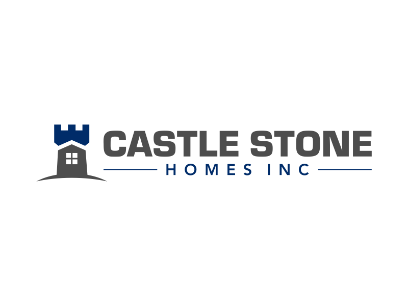 Company is called Castle Stone Homes Inc .. we build homes in calgary canada logo design by ingepro
