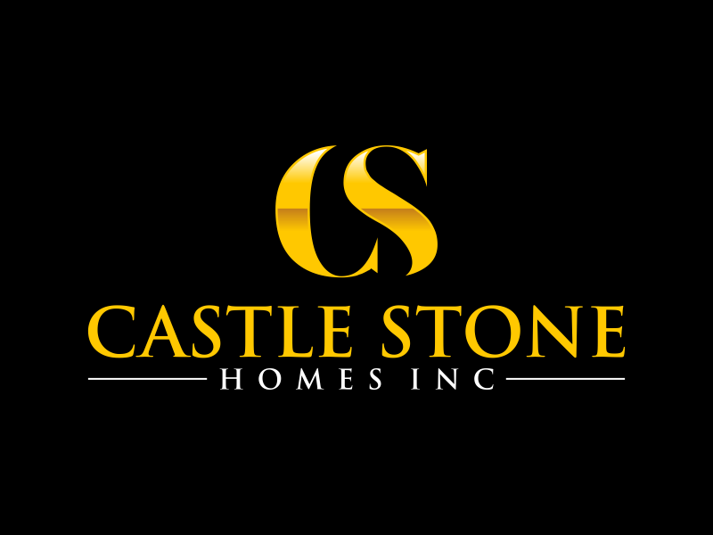 Company is called Castle Stone Homes Inc .. we build homes in calgary canada logo design by ingepro