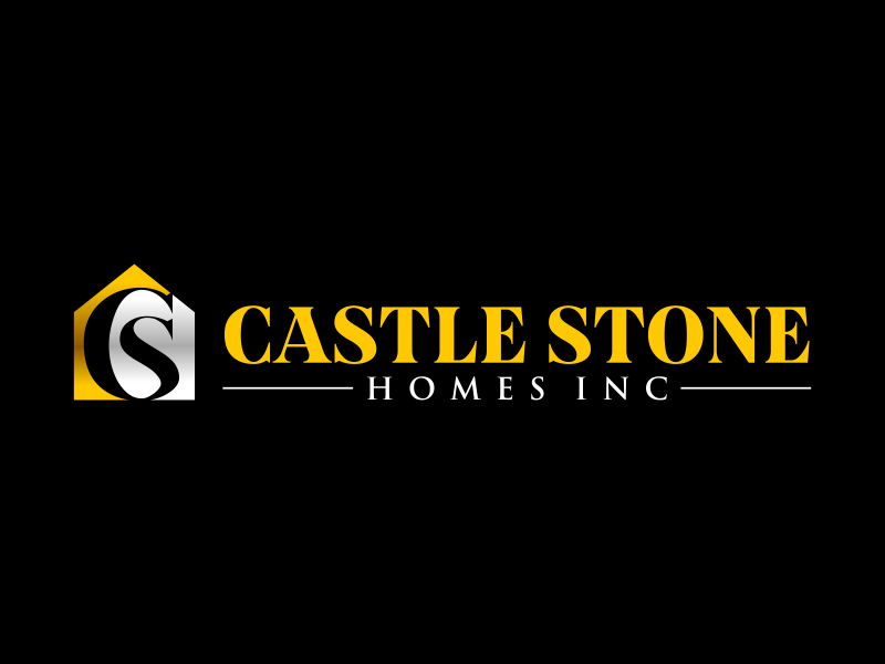 Company is called Castle Stone Homes Inc .. we build homes in calgary canada logo design by ingepro