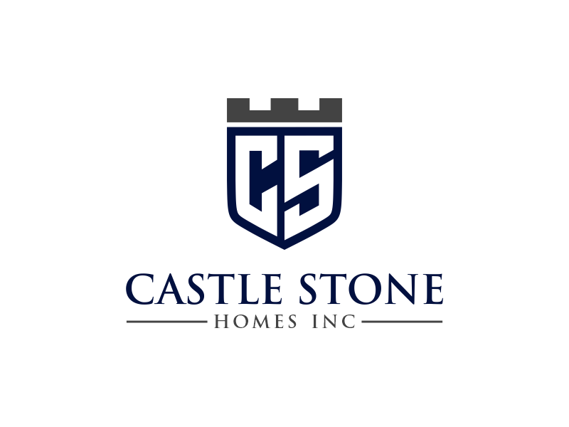 Company is called Castle Stone Homes Inc .. we build homes in calgary canada logo design by zegeningen