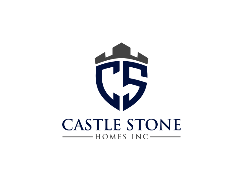 Company is called Castle Stone Homes Inc .. we build homes in calgary canada logo design by zegeningen
