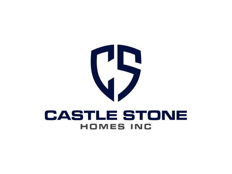 Company is called Castle Stone Homes Inc .. we build homes in calgary canada logo design by zegeningen