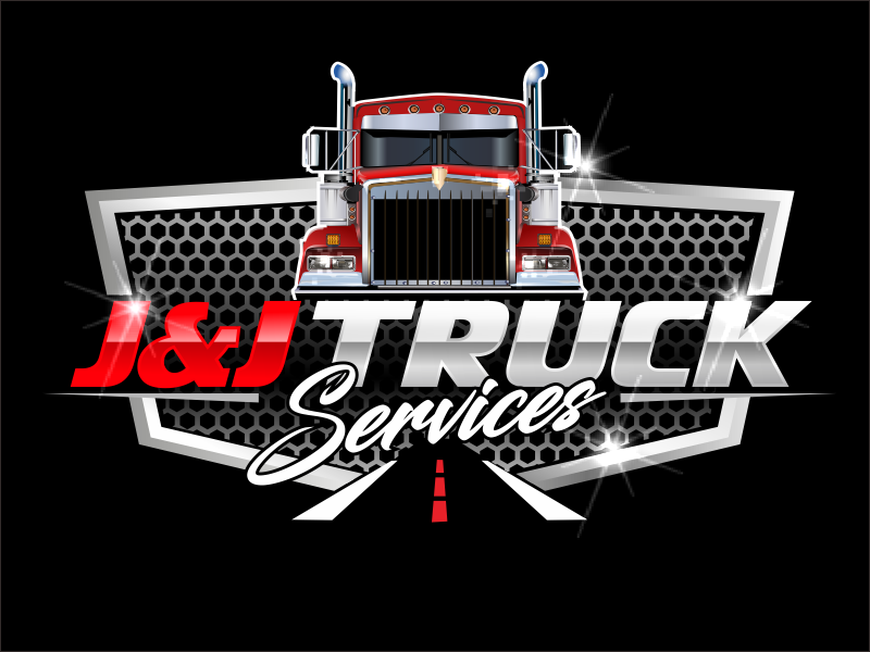 J&J Truck Services logo design by bosbejo