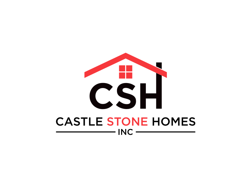 Company is called Castle Stone Homes Inc .. we build homes in calgary canada logo design by Adundas