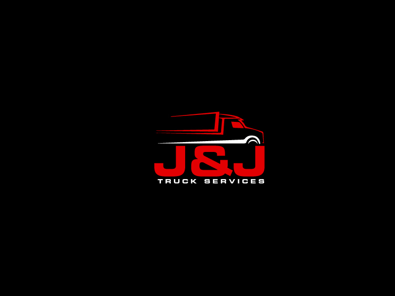 J&J Truck Services logo design by ElonStark