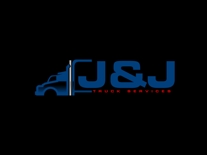 J&J Truck Services logo design by ElonStark