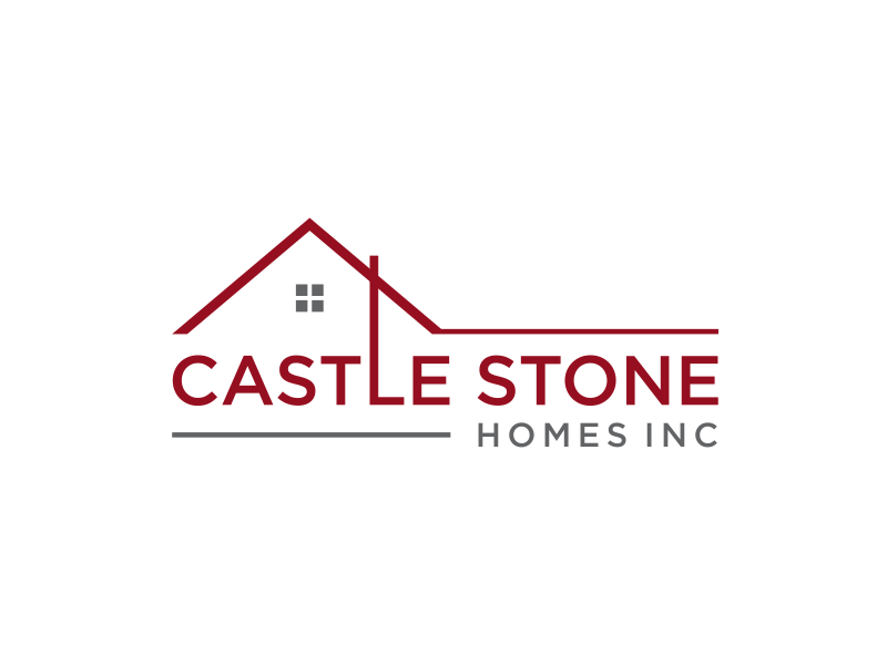 Company is called Castle Stone Homes Inc .. we build homes in calgary canada logo design by GassPoll
