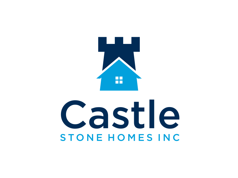 Company is called Castle Stone Homes Inc .. we build homes in calgary canada logo design by GassPoll