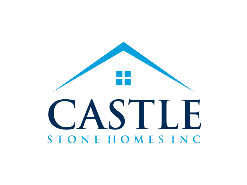 Company is called Castle Stone Homes Inc .. we build homes in calgary canada logo design by GassPoll