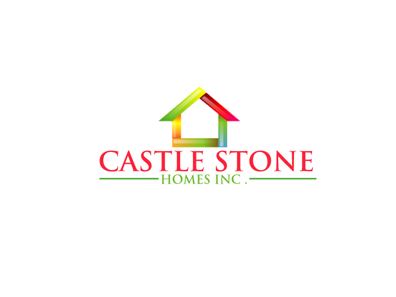 Company is called Castle Stone Homes Inc .. we build homes in calgary canada logo design by ElonStark