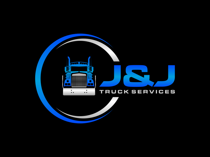 J&J Truck Services logo design by GassPoll