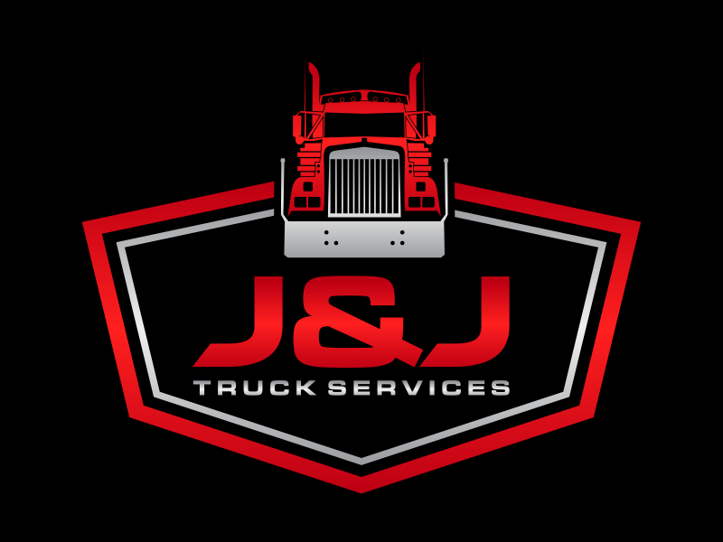 J&J Truck Services logo design by GassPoll