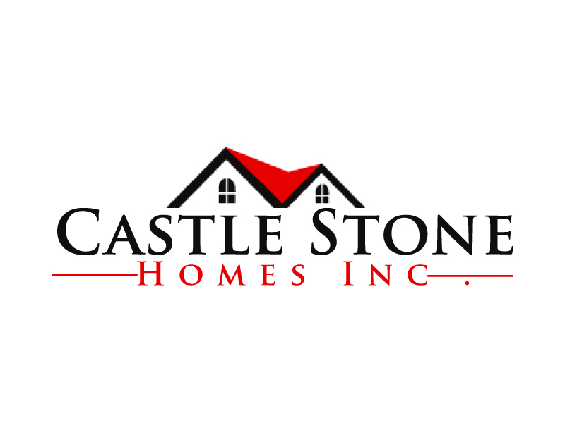 Company is called Castle Stone Homes Inc .. we build homes in calgary canada logo design by ElonStark