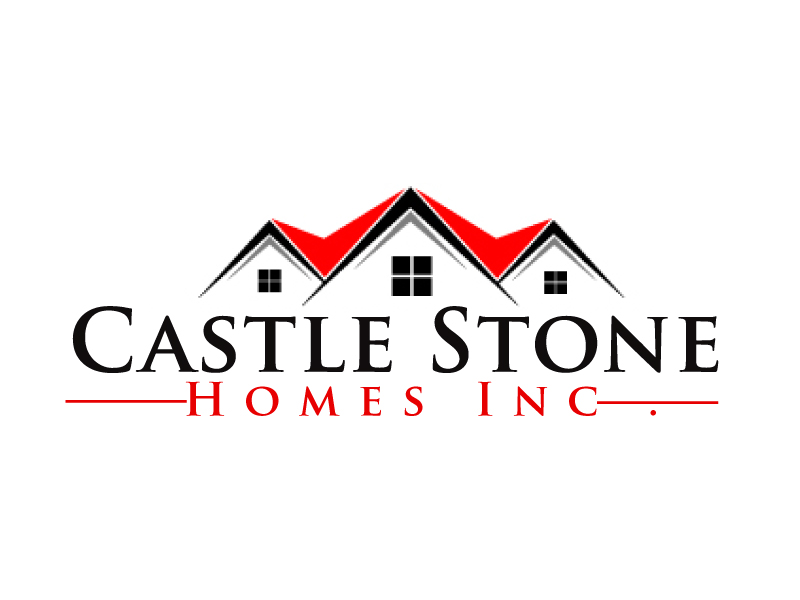 Company is called Castle Stone Homes Inc .. we build homes in calgary canada logo design by ElonStark
