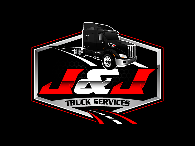 J&J Truck Services logo design by daywalker
